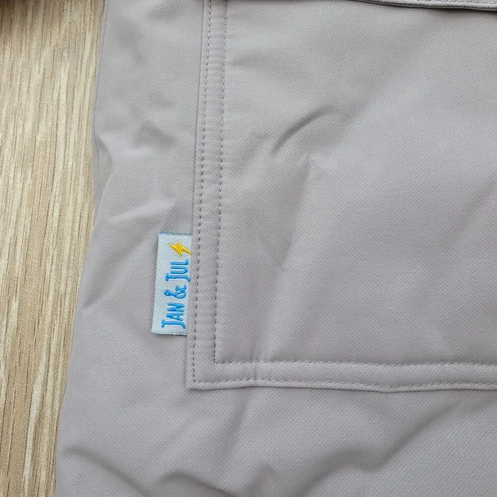 Jan & Jul Cozy-Dry Waterproof Rain Jacket Fleece Lined Gray Youth 14Y (14-16)